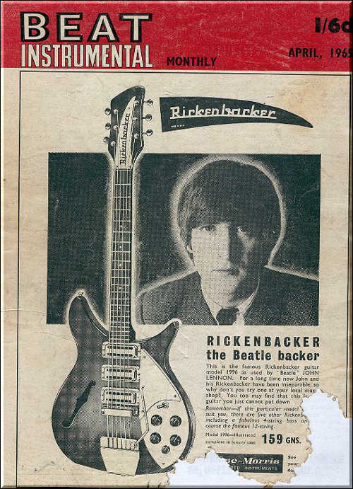 Rickenbacker ad 1996 from 1965